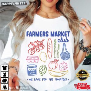 Farmers Market Club Fruit Tomatoes Summer Natural Boho Toddler T Shirt (2)