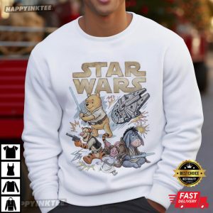 Star Wars Winnie the Pooh Jedi Pooh Galaxy Edge Disney World T Shirt (4)
