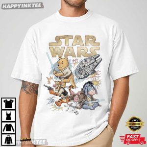 Star Wars Winnie the Pooh Jedi Pooh Galaxy Edge Disney World T Shirt (1)