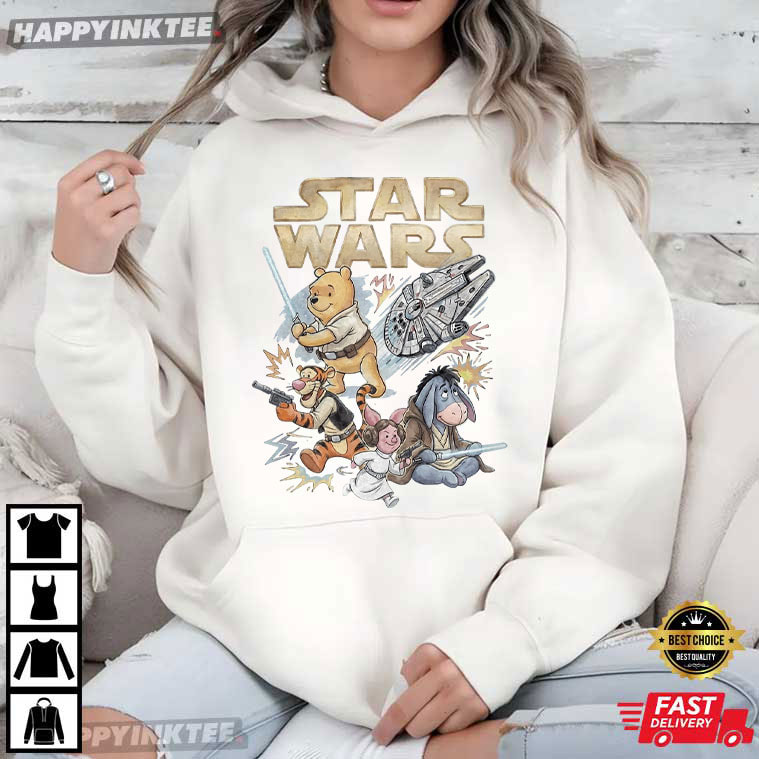 Star Wars Winnie the Pooh Jedi Pooh Galaxy Edge Disney World T-Shirt Star Wars Winnie the Pooh Jedi Pooh Galaxy Edge Disney World T-Shirt