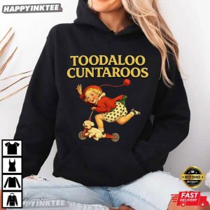 Toodaloo Cuntaroos Funny Retro Kid Scooter Dog Animal T Shirt (4)