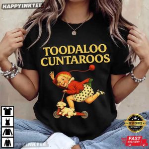 Toodaloo Cuntaroos Funny Retro Kid Scooter Dog Animal T Shirt (1)