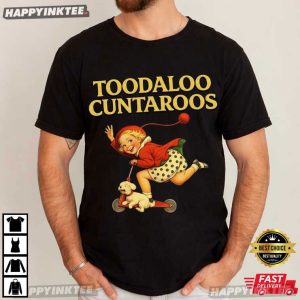 Toodaloo Cuntaroos Funny Retro Kid Scooter Dog Animal T Shirt (2)