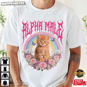 Alpha Male Funny Kitten Ironic Cat Meme Gift For Cat Lover T Shirt (3)