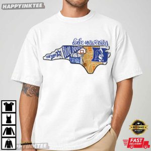 Duke University Durham NC Blue Devils Basketball Aesthetic T Shirt (1)