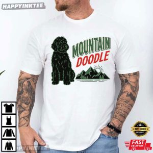 Mountain Doodle Dog Lovers Vintage Hiking T Shirt (2)