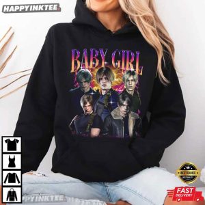 Resident Evil Leon S Kennedy Baby Girl Gaming Bootleg T Shirt (4)