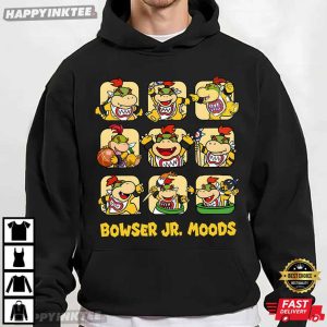 Cute Bowser Jr Moods Nintendo Super Mario Gamer Gift T Shirt (3)
