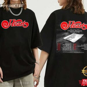 Heart 2026 USA Tour Vintage Rock Band Music T Shirt (3)