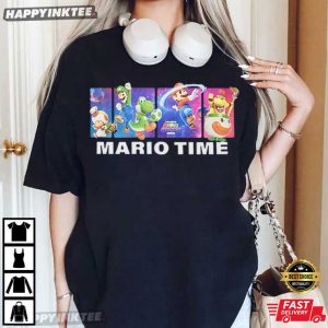 Mario Time Super Mario Galaxy Movie Character Cosmic T Shirt (4)