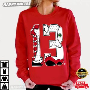 Jordan 13s Chicago Number Statue Graphic Streetwear T Shirt (1)