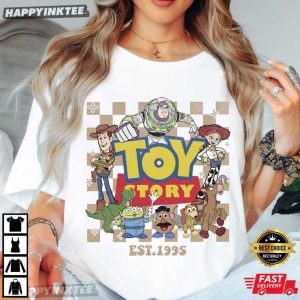 Toy Story Land Retro Disney Pixar Cartoon T-Shirt