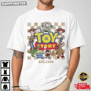 Toy Story Land Retro Disney Pixar Cartoon T Shirt (2)