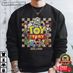 Toy Story Land Retro Disney Pixar Cartoon T Shirt (3)
