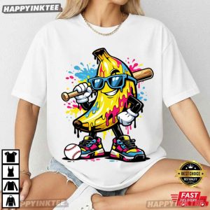 Savannah Bananas Baseball Funny Drip Banana Mascot T Shirt (1)