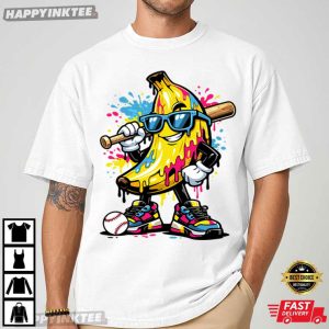 Savannah Bananas Baseball Funny Drip Banana Mascot T Shirt (2)
