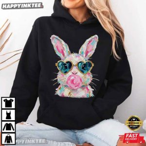 Bunny Blowing Bubble Happy Easter Day T Shirt (4)