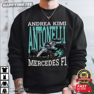 Andrea Kimi Antonelli Mercedes F1 Racing Graphic T Shirt (4)