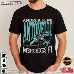 Andrea Kimi Antonelli Mercedes F1 Racing Graphic T Shirt (1)