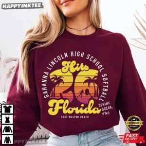 Gahanna Lincoln High School Softball Hits 26 Florida Spring T Shirt (4)
