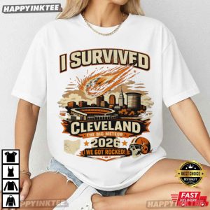 I Survived Cleveland The Big Meteor 2026 Cleveland Browns T Shirt (1)