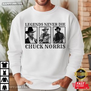 Chuck Norris Legends Never Die Tribute T Shirt (1)