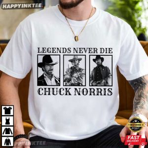 Chuck Norris Legends Never Die Tribute T Shirt (2)