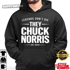 Legends Don't Die They Chuck Norris Tribute T Shirt (4)
