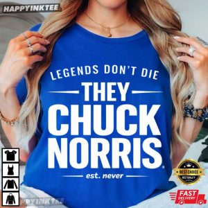 Legends Don't Die They Chuck Norris Tribute T Shirt (2)