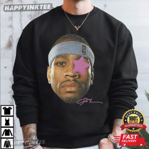 Allen Iverson Head Basketball Legend Vintage Fan Gift T Shirt (1)