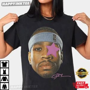 Allen Iverson Head Basketball Legend Vintage Fan Gift T Shirt (2)
