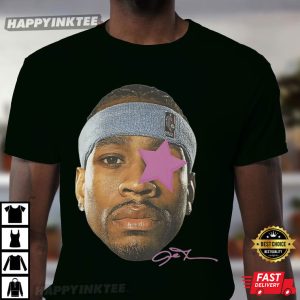 Allen Iverson Head Basketball Legend Vintage Fan Gift T Shirt (3)