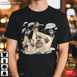 BTS Arirang Cute Swim Track Cartoon Bangtan 2026 Concert T Shirt (4)