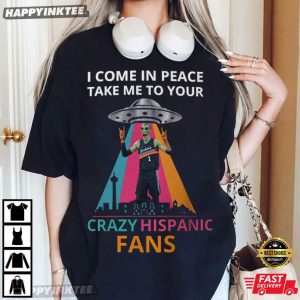 Alien Crazy Hispanic Fans San Antonio Spurs Basketball T Shirt (4)