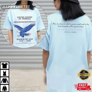 America 250th Semiquincentennial Abigail Adams Patriotic Eagle T Shirt (4)
