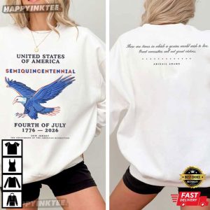 America 250th Semiquincentennial Abigail Adams Patriotic Eagle T Shirt (3)