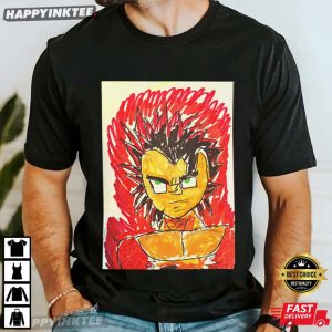 Vegeta Dragon Ball Child’s Crayon Sketch T-Shirt