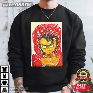 Vegeta Dragon Ball Child's Crayon Sketch T Shirt (1)