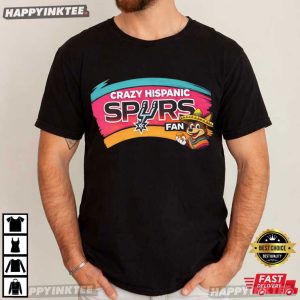 Crazy Hispanic Spurs Fan Basketball Team Pride T Shirt (3)