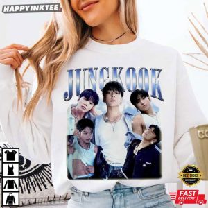 Jungkook Calvin Klein Vintage 90s Music Bootleg T Shirt (1)