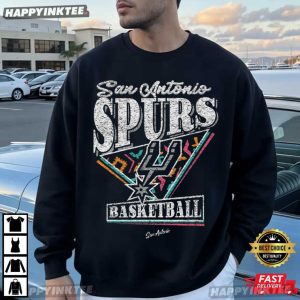 San Antonio Spurs Basketball Team Pride Retro T Shirt (1)