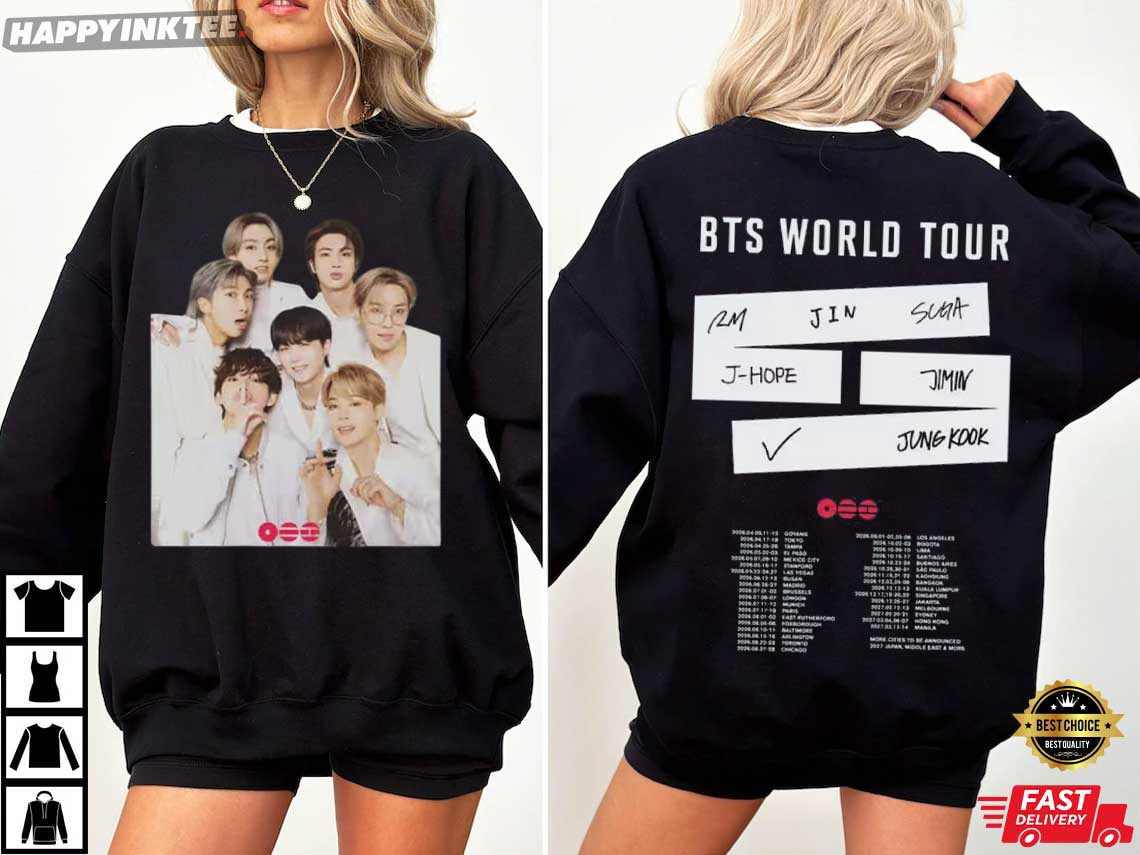 BTS Arirang 2026 World Tour Kpop Fan Gift T-Shirt BTS Arirang 2026 World Tour Kpop Fan Gift T-Shirt
