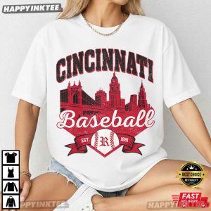 Cincinnati Baseball Vintage Game Day Sports T-Shirt