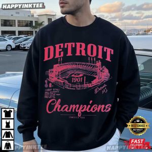 Detroit Baseball Champions Stadium 1901 Retro Fan Gift T Shirt (1)