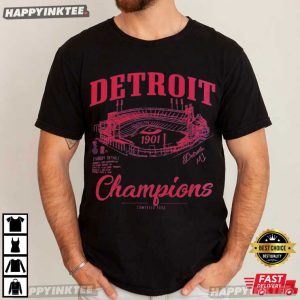Detroit Baseball Champions Stadium 1901 Retro Fan Gift T Shirt (2)
