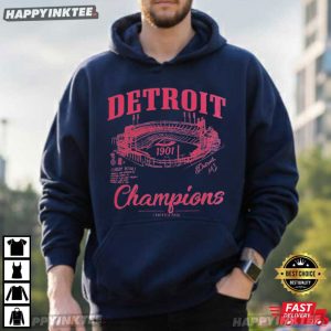 Detroit Baseball Champions Stadium 1901 Retro Fan Gift T Shirt (3)