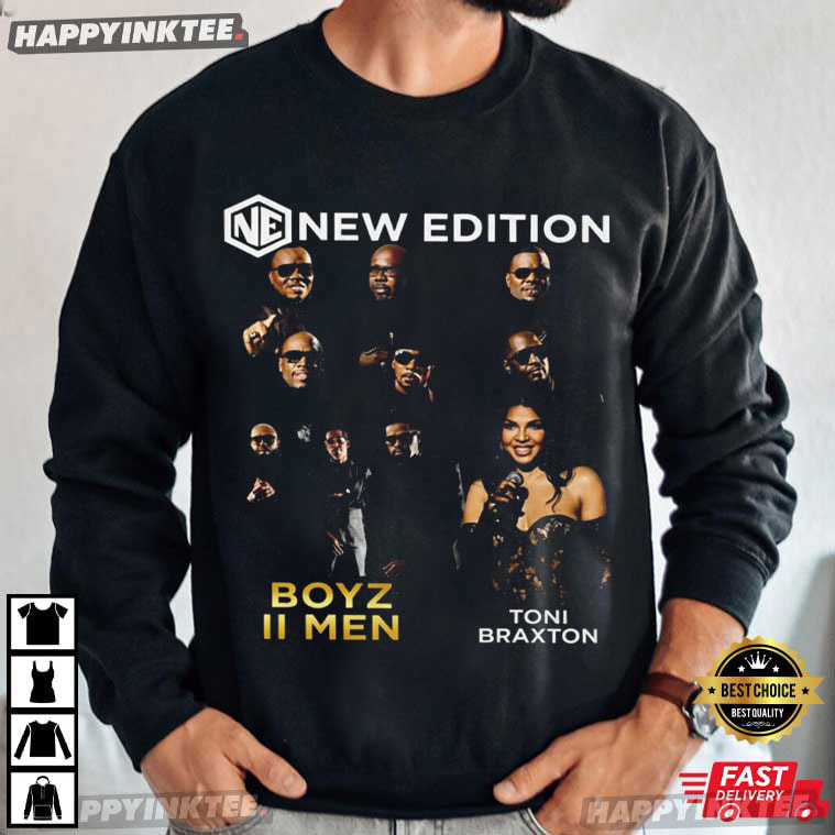New Edition Way Tour 2026 Boyz II Men Toni Braxton Music T-Shirt New Edition Way Tour 2026 Boyz II Men Toni Braxton Music T-Shirt