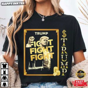 Donald Trump Fight Fight Fight Meme Coin T Shirt (2)