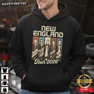 New England Band Tour 2026 Retro Rock Music Lover Gift T Shirt (4)