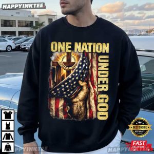 One Nation Under God 250 Years Of Blessings Cross Christian Patriotic T Shirt (2)